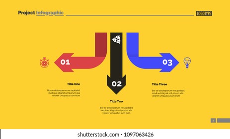 Three Arrow Infographic Diagram Template