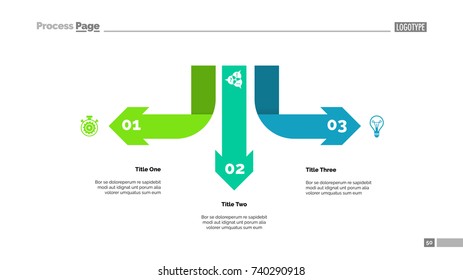 Three Arrow Infographic Diagram Template