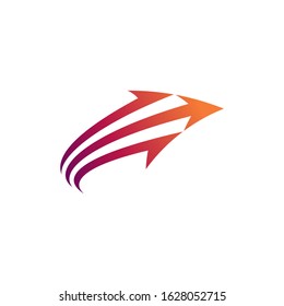 Three Arrow Logo Design, Way Icon, Logistic Delivery Logo