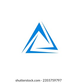 three arrow with triangle logo icon vector design
