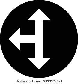 three arrows three arrows arrow spread expand Glyph
