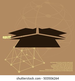 Three arrows facing each other stock vector icon illustration