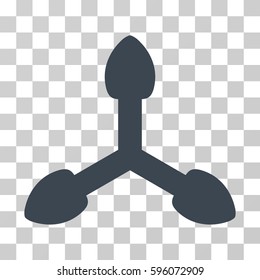 Three Arrows icon. Vector illustration style is flat iconic symbol, transparent background. Designed for web and software interfaces.