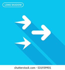 Three arrows set icon illustration isolated vector sign symbol