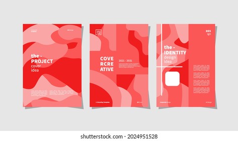 Three attractive designs, suitable for marketing and introduction of a creative agency, can also be for cover book, flyers, banners, and more. vector design editable.