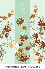 Three autumn banners