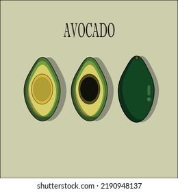 tres aguacates con diferentes formas