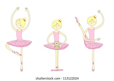 Three ballerinas