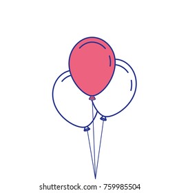 three balloons inflatable party decoration