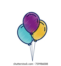 three balloons inflatable party decoration