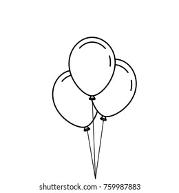 three balloons inflatable party decoration