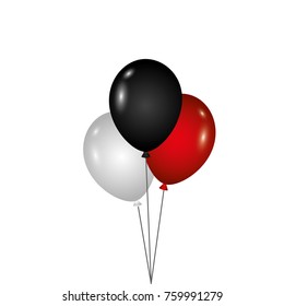 three balloons inflatable party decoration
