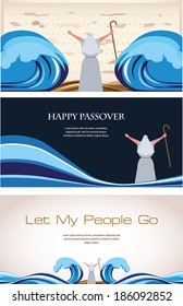 Three Banners of Passover Jewish Holiday (2)