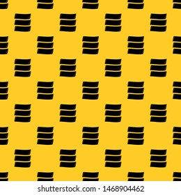 Three banners pattern seamless vector repeat geometric yellow for any design