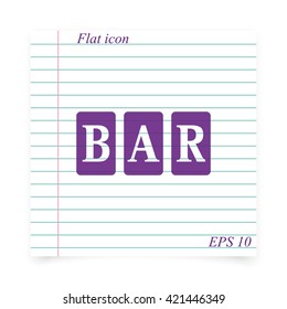 Three bar signs.