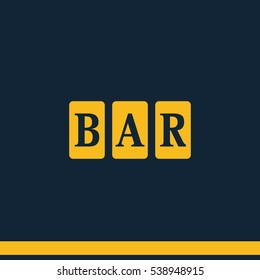 Three bar signs.