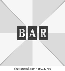 Three bar signs.