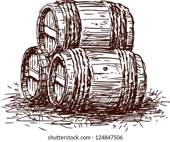 Three  barrels