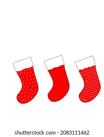 Three beaded pattern Christmas sock design