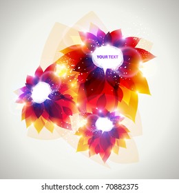 Three beautiful flower