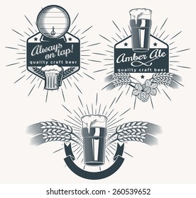 Three beer emblem