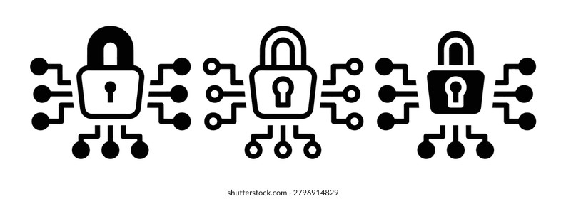 Three binder icons with documents on a white background, representing office organization and data storage