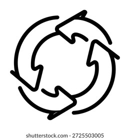 Tres flechas negras que forman un símbolo de actualización circular reciclar símbolo flechas circulares bucle repetir desi