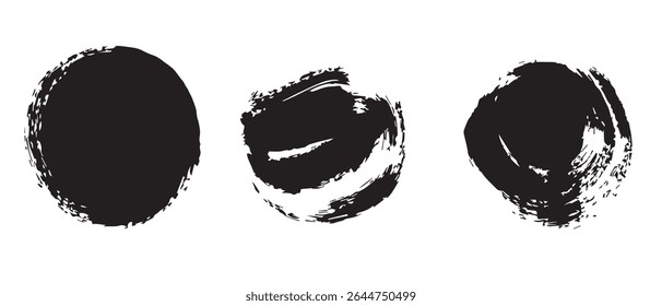 Three Black Ink Splatter Textures.