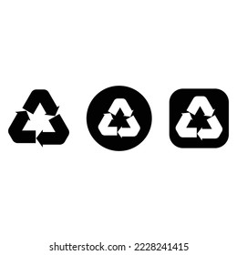 ilustración del concepto de fruta de reciclaje de tres negros