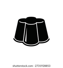 Three black stacked cups isolated vector illustration flat design scalable graphic