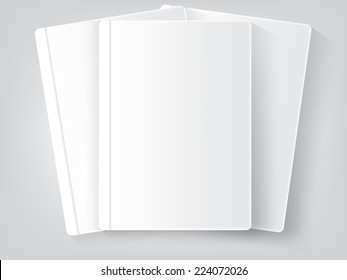 three Blank book