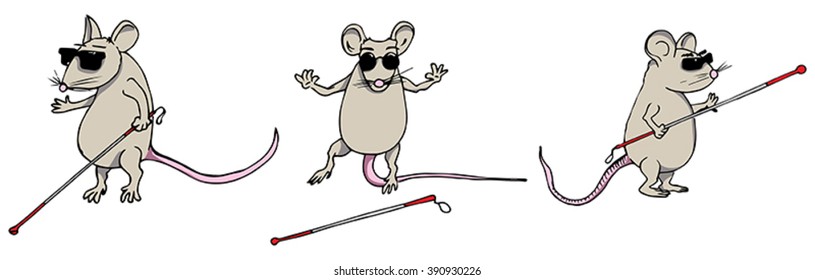 Three Blind Mice Cartoon Stock Vector (Royalty Free) 390930226 |  Shutterstock
