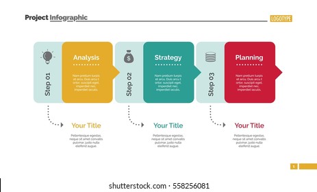 Three Blocks Diagram Slide Template