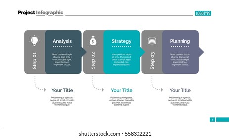 Three Blocks Diagram Slide Template