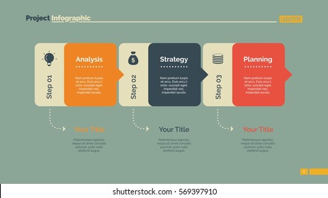 Three Blocks Diagram Slide Template