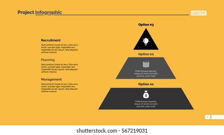 Three Blocks Pyramid Slide Template