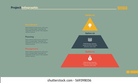 Three Blocks Pyramid Slide Template