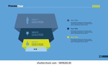 Three Blocks Strategy Slide Template