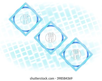 Three Blue and Beautiful Rings 