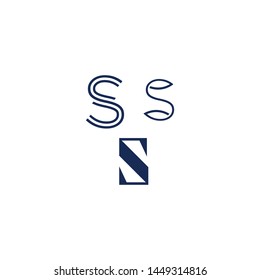 Three blue letters S logo.