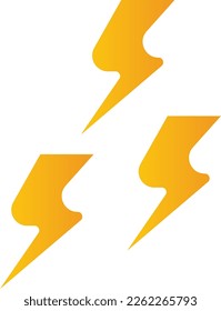 Three Bolt Weather Gradient Icon