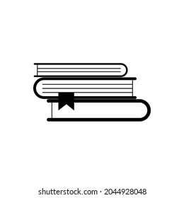 Three books icon vector design