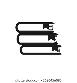 Three Books Stacked Neatly Icons