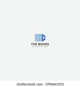 three books tutorial video editing logo