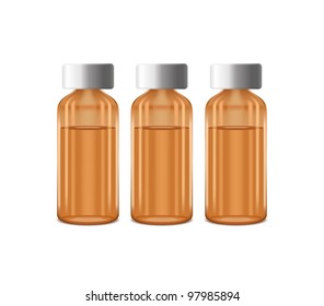 three bottles of medicine
