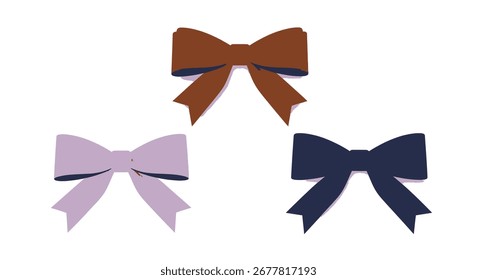 Tres arcos de diferentes colores están dispuestos sobre un fondo blanco. Cada arco tiene una forma y un diseño distintos.