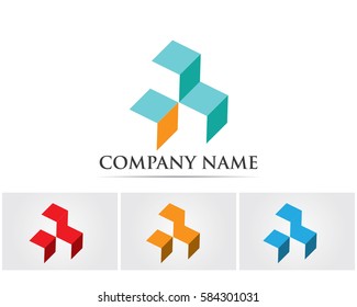 Three box logo