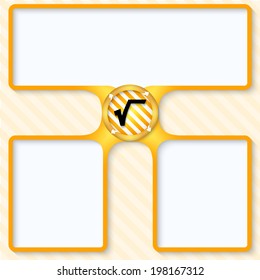 three boxes for entering text with arrows and radix sign