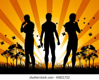 three boys on field