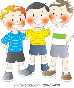 Three boys together